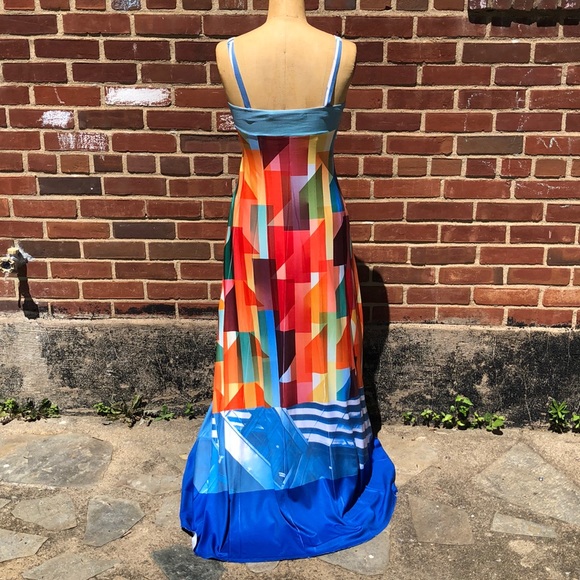 Gorgeous multi colored maxi dress - Picture 5 of 7